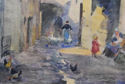 RL. CHRETIEN, Aquarelle
R L CHRETIEN , Cour...