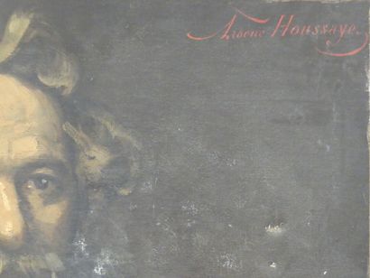 Arsène HOUSSAYE, Portrait d'homme, huile...