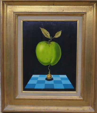 Max DANTON, Composition surréaliste, huile...