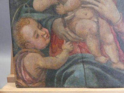 Début du XVIIème siècle. La Vierge à l'Enfant...