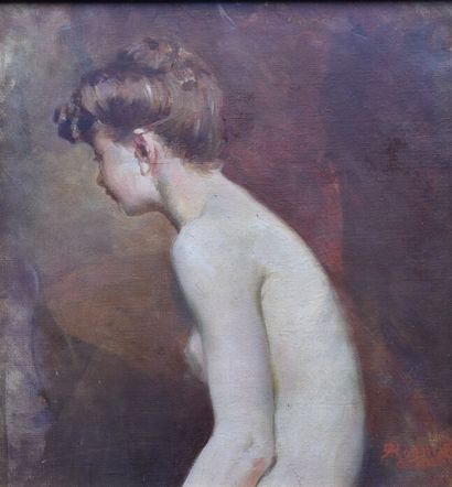 ROGNIAT, Profil de jeune fille nue
R. ROGNIAT,...