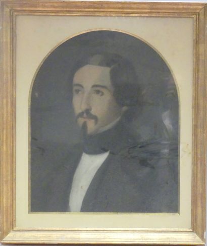 Ecole française du XIXème siècle, Portrait...
