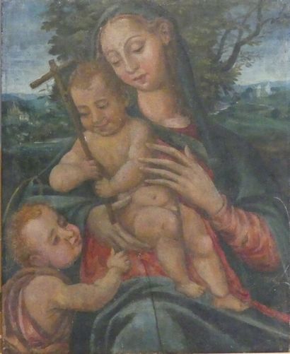 Début du XVIIème siècle. La Vierge à l'Enfant...