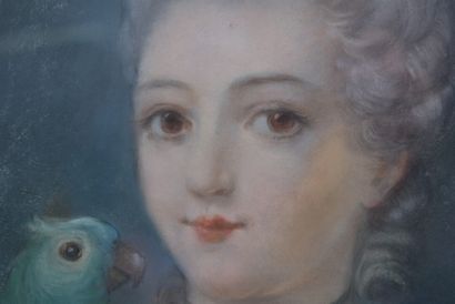 Ecole Française du XVIIIe, Elégante à la...