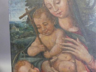 Début du XVIIème siècle. La Vierge à l'Enfant...