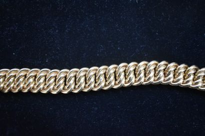Bracelet à maillons entrecroisés en or poinçon...