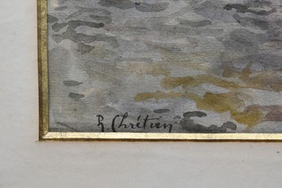 RL. CHRETIEN, Aquarelle
R L CHRETIEN , Cour...