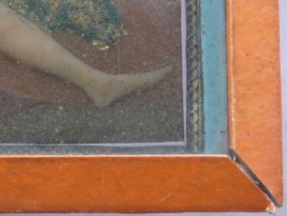 Bas reliefs. 
Suite de deux bas reliefs en...