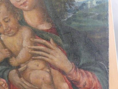 Début du XVIIème siècle. La Vierge à l'Enfant...