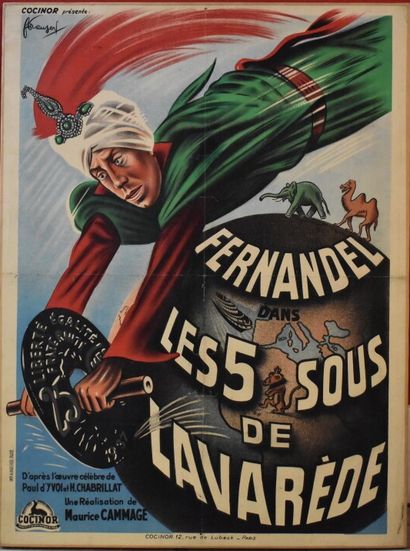 AFFICHE de Cinéma Originale
FERNANDEL, Les...