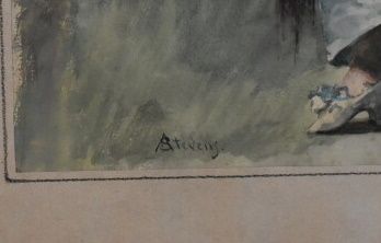 Alfred George STEVENS (1817-1875), Aquarelle
Alfred...