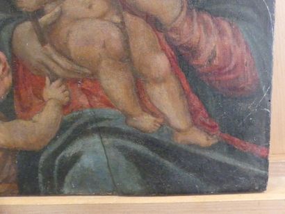 Début du XVIIème siècle. La Vierge à l'Enfant...