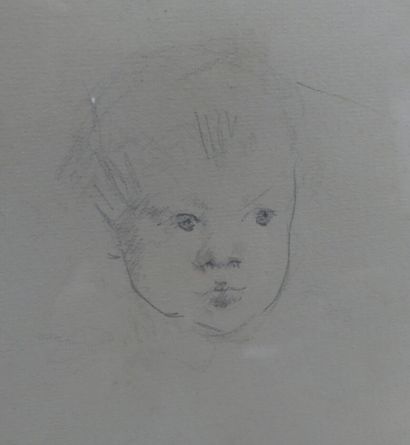 Mary Cassatt (1844-1926) Portrait d'enfant,...