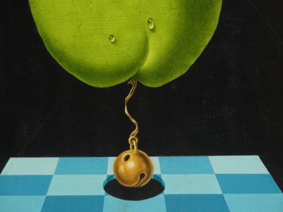Max DANTON, Composition surréaliste, huile...