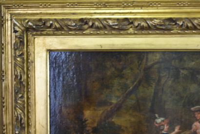 Ecole du XVIIIème siècle, Scène de champ...