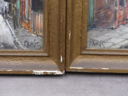 Franck WILL (1900-1951) Paris, paire de techniques...