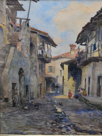 RL. CHRETIEN, Aquarelle
R L CHRETIEN , Cour...