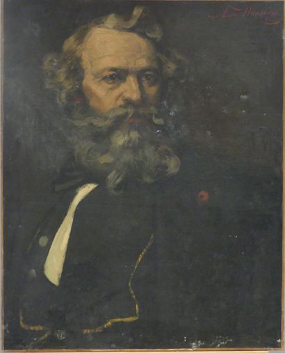 Arsène HOUSSAYE, Portrait d'homme, huile...