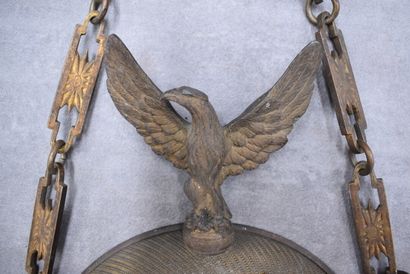 BREGUET à PARIS, Pendule murale en bronze...