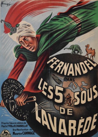 AFFICHE de Cinéma Originale
FERNANDEL, Les...