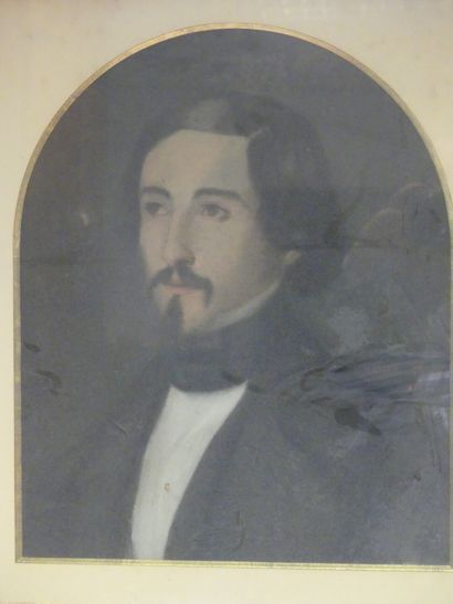Ecole française du XIXème siècle, Portrait...