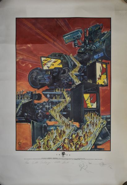 Affiche Caméra d'Or 1992, réalisé et signé...