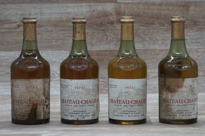 4 bouteilles de Château-Chalon 1978 Vichot-Girod...