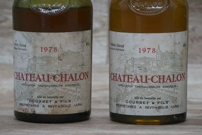 4 bouteilles de Château-Chalon 1978 Vichot-Girod...