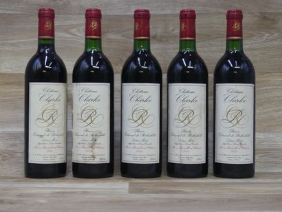 5 Bouteilles LISTRAC-MEDOC, CHATEAU CLARKE,...