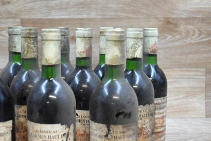 12 Bouteilles de GRAND VIN DE GRAVE 1976,...
