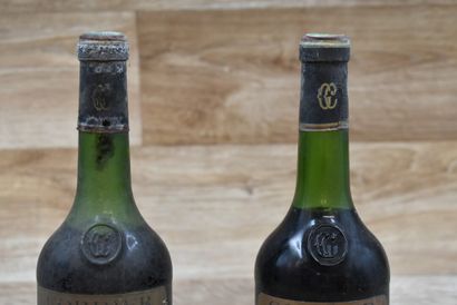 2 bouteilles de CHATEAU TALBOT 1974 Médoc...