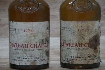 4 bouteilles de Château-Chalon 1978 Vichot-Girod...
