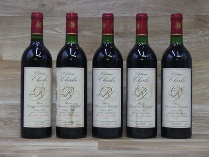 5 Bouteilles LISTRAC-MEDOC, CHATEAU CLARKE,...