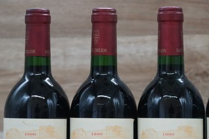 6 bouteilles de Saint-Emilion Clos des Menuts...