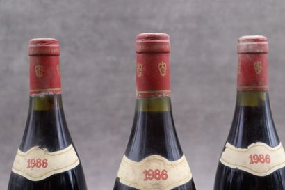 3 bouteilles de CHATEAUNEUF-DU-PAPE 1986,...