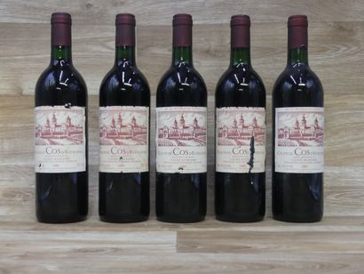 Lot de 5 Bouteilles de CHATEAU COS D'ESTOURNEL...