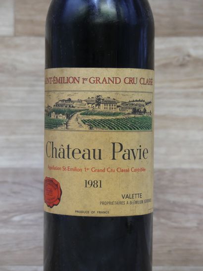 1 bouteille CHATEAU PAVIE 1981, SAINT-EMILION...