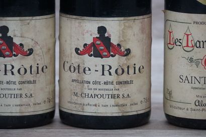 3 bouteilles de vin rouge de la Vallée du...