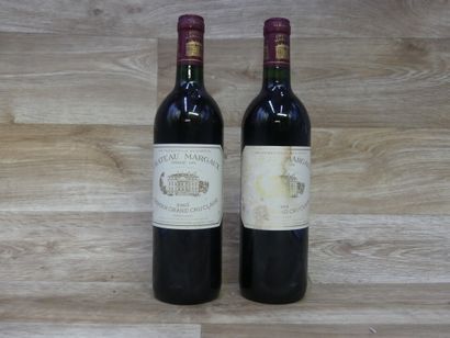 2 Bouteille de CHATEAU MARGAUX 1989, PREMIER...