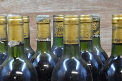 12 Bouteilles de SAINT EMILON 1983, GRAND...