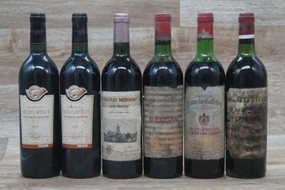 6 bouteilles de Saint-Emilion:

2 bouteilles...