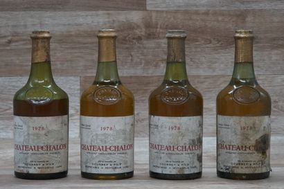 4 bouteilles de Château-Chalon 1978 Vichot-Girod...
