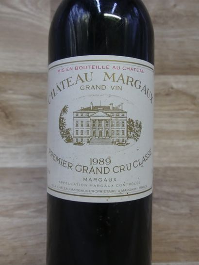 2 Bouteille de CHATEAU MARGAUX 1989, PREMIER...