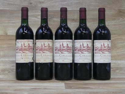 Lot de 5 Bouteilles de CHATEAU COS D'ESTOURNEL...
