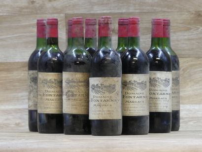 12 Bouteilles de MARGAUX 1979, DOMAINE FONTARNEY,...