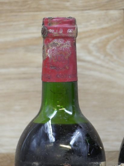 4 Bouteilles de PAUILLAC 1er CRU CLASSE 1973,...