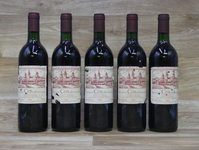 Lot de 5 Bouteilles de CHATEAU COS D'ESTOURNEL...