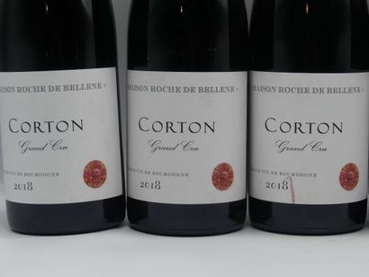 6 Bouteilles CORTON GC ROCHE DE BELLENE,...