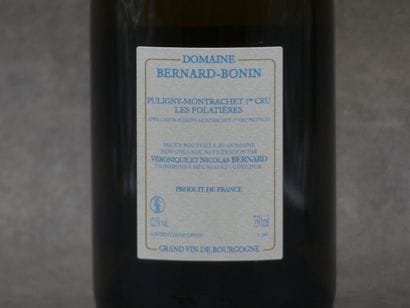 Réunion de 2 bouteilles Puligny Montrachet...