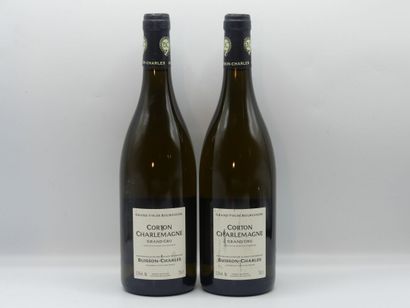 Réunion de 2 bouteilles Corton Charlemagne...